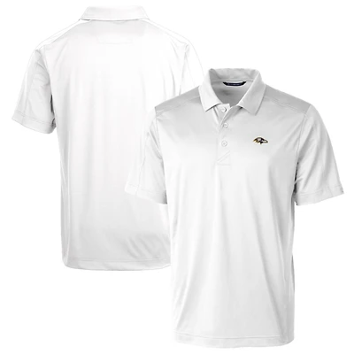 Polo extensible texturé Prospect pour homme Cutter & Buck, blanc, des Ravens de Baltimore, taille grande