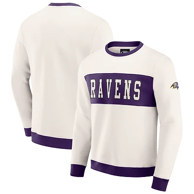 Sweat-shirt colorblock crème pour homme Darius Rucker Collection by Fanatics des Baltimore Ravens