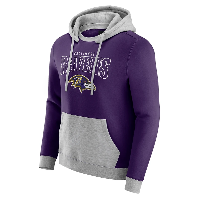 Sweat à capuche violet pour homme Darius Rucker Collection by Fanatics, motif entraîneur des Baltimore Ravens