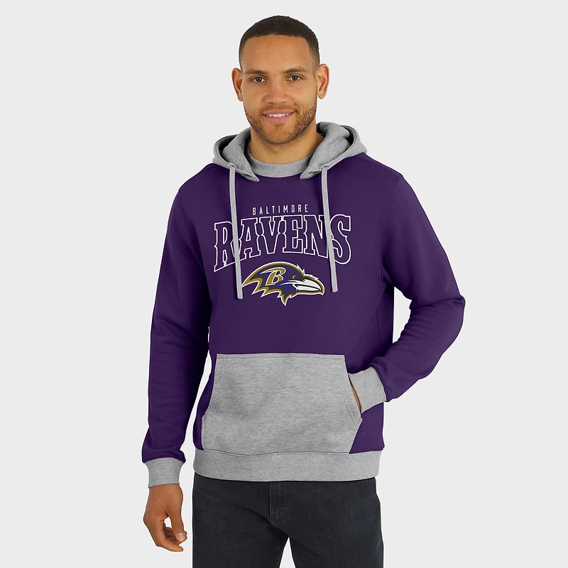 Sweat à capuche violet pour homme Darius Rucker Collection by Fanatics, motif entraîneur des Baltimore Ravens