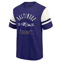 T-shirt de football violet pour homme Darius Rucker Collection by Fanatics, Ravens Baltimore