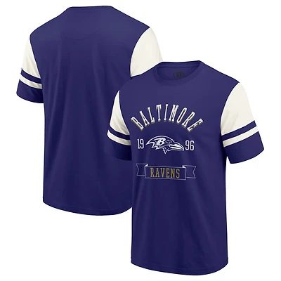 T-shirt de football violet pour homme Darius Rucker Collection by Fanatics, Ravens Baltimore