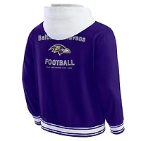 Men's Darius Rucker Collection by Fanatics Purple Baltimore Ravens Full-Snap Hoodie Jacket