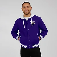 Men's Darius Rucker Collection by Fanatics Purple Baltimore Ravens Full-Snap Hoodie Jacket
