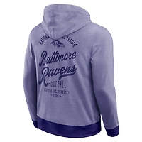 Men's Darius Rucker Collection by Fanatics Purple Baltimore Ravens Tonal Knit Pullover Hoodie