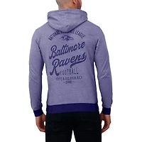 Men's Darius Rucker Collection by Fanatics Purple Baltimore Ravens Tonal Knit Pullover Hoodie