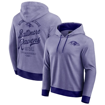 Men's Darius Rucker Collection by Fanatics Purple Baltimore Ravens Tonal Knit Pullover Hoodie