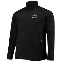 Dunbrooke Charcoal Baltimore Ravens Big & Tall Sonoma Softshell Veste à fermeture éclair intégrale pour homme