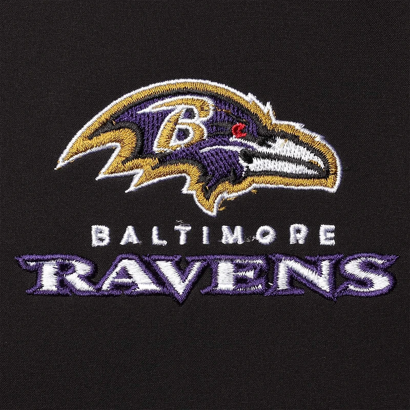 Dunbrooke Charcoal Baltimore Ravens Big & Tall Sonoma Softshell Veste à fermeture éclair intégrale pour homme