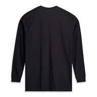 Men's Fanatics Black Baltimore Ravens Big & Tall Coverage Scheme Long Sleeve T-Shirt