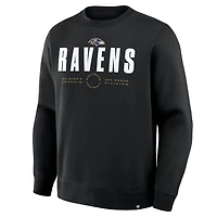 Men's Fanatics Black Baltimore Ravens Direct Handoff Legacy Pullover Sweatshirt