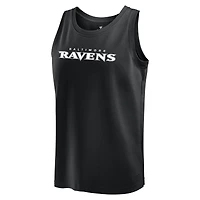 Men's Fanatics Black Baltimore Ravens Elements Tank Top
