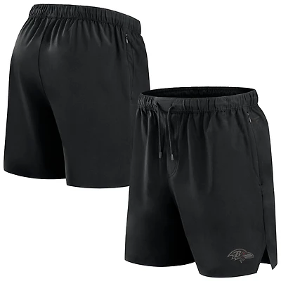 Men's Fanatics Black Baltimore Ravens Front Office Micro Tonal Shorts