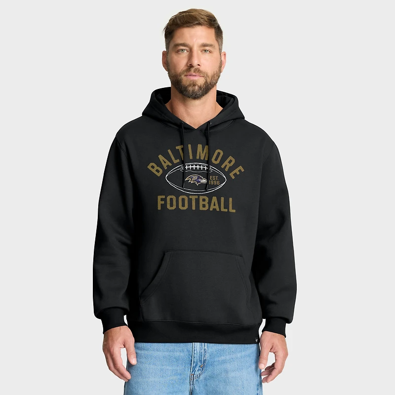 Sweat à capuche noir Fanatics pour homme des Baltimore Ravens Fumblerooski Legacy