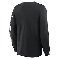 T-shirt à manches longues Fanatics noir Baltimore Ravens Legacy pour homme