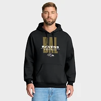 Sweat à capuche noir Fanatics pour homme des Baltimore Ravens, plaqueur droit Legacy