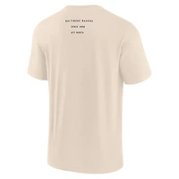 T-shirt Fanatics pour homme Baltimore Ravens Elements Weathered Tonal Future Ground crème