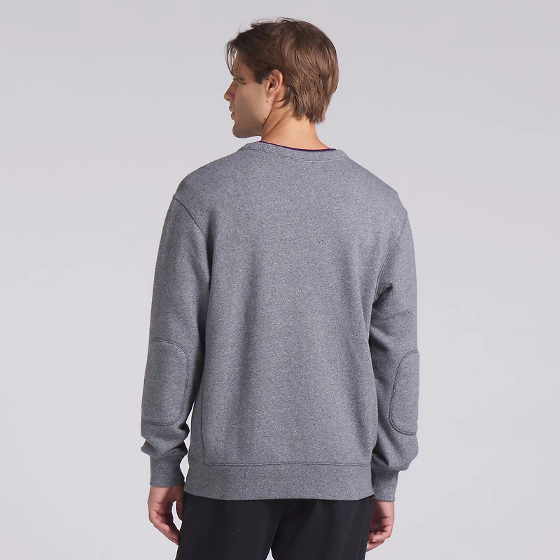Sweat-shirt à capuche en molleton bouclé Fanatics Heather Grey Baltimore Ravens pour homme