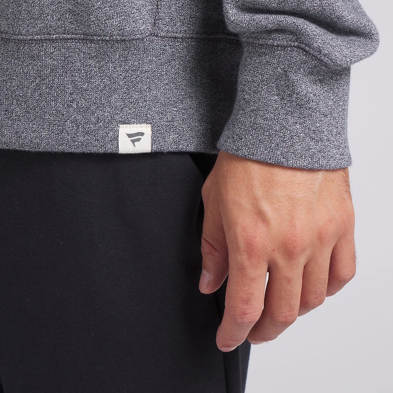 Men's Fanatics  Heather Gray Baltimore Ravens Loop Terry Pullover Sweatshirt