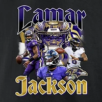Men's Fanatics Lamar Jackson Black Baltimore Ravens Notorious Player Graphic T-Shirt