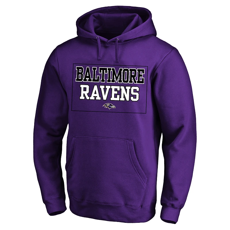 Men's Fanatics  Purple Baltimore Ravens Big & Tall Fleece Hoodie