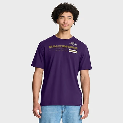 T-shirt violet Fanatics pour homme, motif Chop Block Legacy des Baltimore Ravens