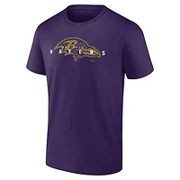 T-shirt coordonné violet pour hommes Fanatics Baltimore Ravens