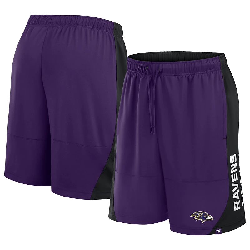 Short sans défense violet pour homme Fanatics Baltimore Ravens