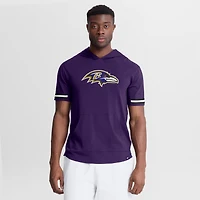 T-shirt à capuche manches courtes Fanatics Purple Baltimore Ravens Optimal Play pour homme