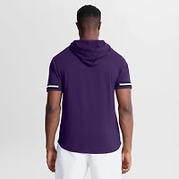 Men's Fanatics Purple Baltimore Ravens Optimal Play Short Sleeve Hooded T-Shirt