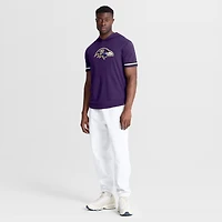 Men's Fanatics Purple Baltimore Ravens Optimal Play Short Sleeve Hooded T-Shirt