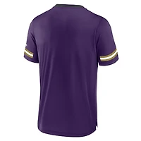 T-shirt empilable à rayures fanatiques violet Baltimore Ravens pour hommes