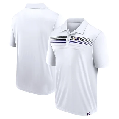 Men's Fanatics White Baltimore Ravens Big & Tall Sublimated Polo