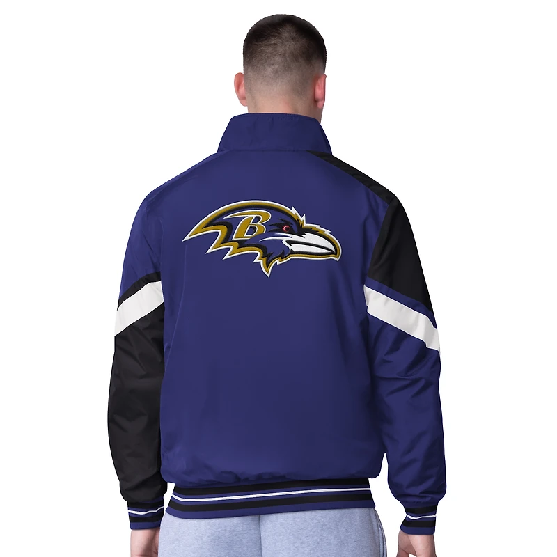 Men's G-III Extreme Purple Baltimore Ravens Strong Arm Reversible Full-Zip Jacket