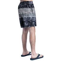 Men's G-III Sports by Carl Banks  Black/Gray Baltimore Ravens Horizon Volley Swim Shorts