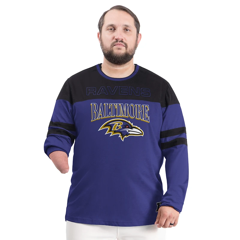 Men's G-III Sports by Carl Banks Purple/Black Baltimore Ravens Adaptive Outlast Long Sleeve T-Shirt