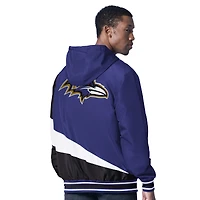 Men's G-III Sports by Carl Banks Purple/Charcoal Baltimore Ravens Dual Threat Reversable Full-Zip Hooded Jacket