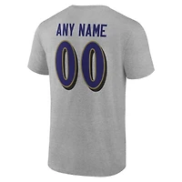Men's Baltimore Ravens Team Authentic Personalized Name & Number T-Shirt