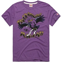 Men's Homage  Purple Baltimore Ravens NFL x Grateful Dead Tri-Blend T-Shirt