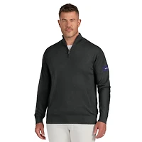 Men's J. Palmer Black Baltimore Ravens Franchise Quarter-Zip Sweater