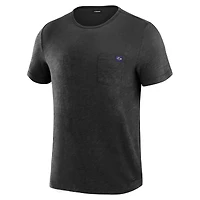 T-shirt à poche pour homme J. Palmer Black Baltimore Ravens