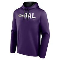 Sweat à capuche violet avec logo Athletic pour homme des Baltimore Ravens Head Start