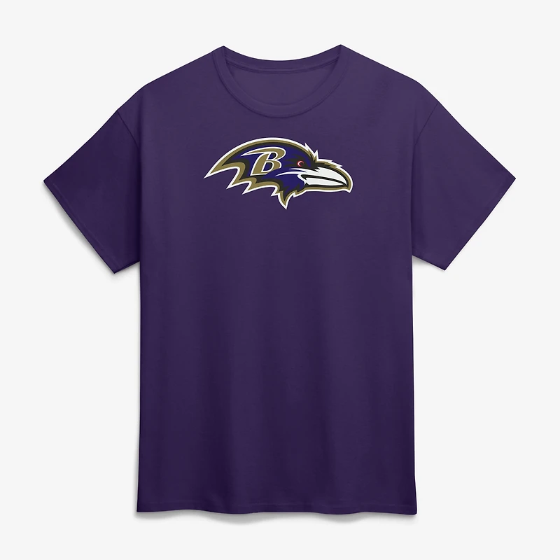 Men's Logo Athletic  Purple Baltimore Ravens Primary T-Shirt