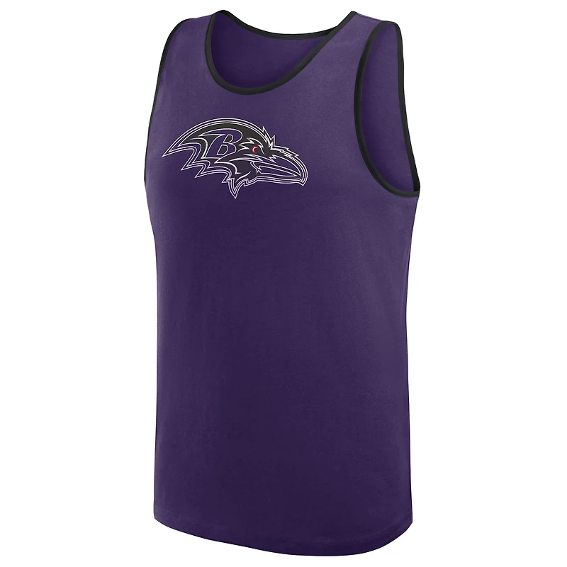 Men's Logo Athletic Purple Baltimore Ravens Unmatched Success Tank Top