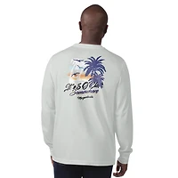T-shirt à manches longues pour homme Margaritaville Grey Baltimore Ravens It's Five O'Clock Somewhere