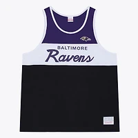 Débardeur Mitchell & Ness noir/violet pour homme, à l'effigie de l'entraîneur-chef des Ravens Baltimore