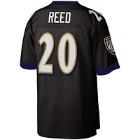 Maillot réplique Legacy Mitchell & Ness Ed Reed noir Baltimore Ravens pour homme