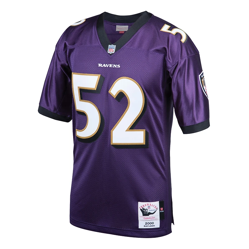 Men's Mitchell & Ness Ray Lewis Purple Baltimore Ravens 2000 Authentic Throwback Retired Player Jersey
