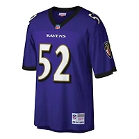 Men's Mitchell & Ness Ray Lewis Purple Baltimore Ravens Big Tall 2000 Retired Player Replica Jersey