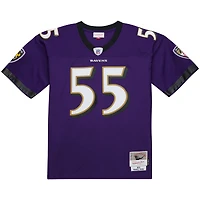 Men's Mitchell & Ness Terrell Suggs Purple Baltimore Ravens 2003 Legacy Replica Jersey